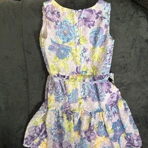 The Children's Place Floral Dress in Purple and Yellow
